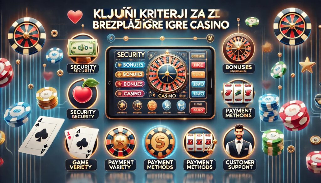 Ključni Kriteriji za Izbiro Brezplačne Igre Casino